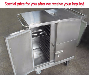 En acier inoxydable <span class=keywords><strong>chariot</strong></span> de nourriture mobile pour la livraison de <span class=keywords><strong>repas</strong></span> avec fonction de chauffage - Product Image 2