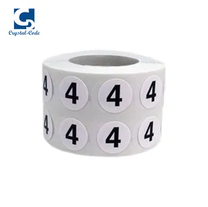 Wholesale Cheaper Paper Small Round Number Label Sticker