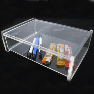 Rõ Ràng Acrylic Pen Lighter Trường Hợp Tên Chủ Thẻ Hiển Thị Đứng Box Với Nắp - Product Image 4