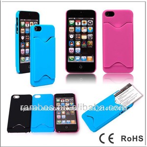 <span class=keywords><strong>para</strong></span> el iphone 5s de plástico caso de nuevo nombre con ranura de la tarjeta titular - Product Image 1