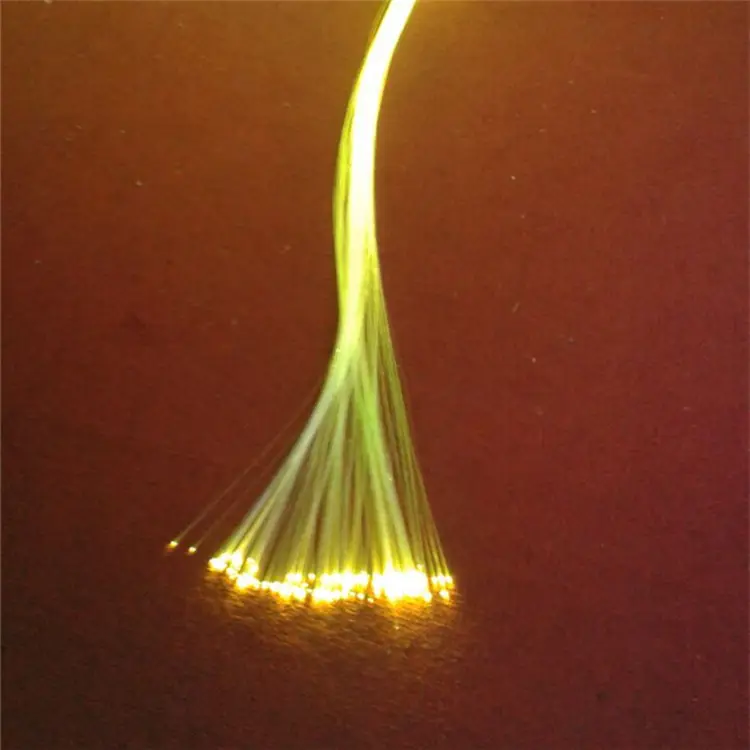 0.25-3mm pmma mistubishi side and end glow fiber optic cable for decoration light