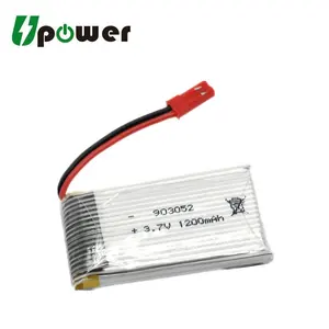 3.7 V RC 直升机电池 1200 mAh 25C Lipo 电池 903052 适用于 SYMA X5SC X5SW M18 H5P 直升机迷你无人机