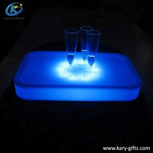 Plateau de service populaire <span class=keywords><strong>en</strong></span> plastique avec éclairage LED pour boîte de nuit et bar - Product Image 3