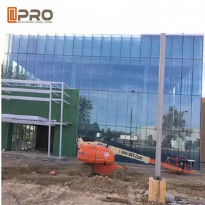 Mur-rideau en verre pour bâtiment commercial, façade en verre, mur de fenêtre, verre trempé Low-e Spider pour école et hôpital - Product Image 5