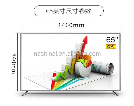Nashinal marca tv grau a + painel 4k uhd inteligente ultra liso 65 polegadas dled tv