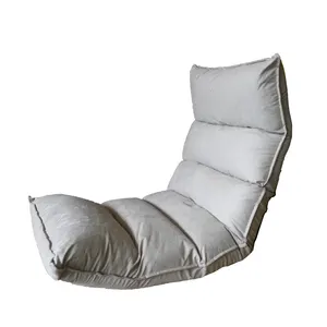 Weihnachten moderne Mesh Stoff bezug beinlose Boden Liege Klapp sofa Stuhl für Wohn möbel
