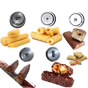 Gepofte Granen Chocolade Vulling Voedsel Snacks Maken Machines Kussen Verpakkingsmachine