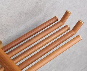 Moderno supporto per <span class=keywords><strong>carta</strong></span> <span class=keywords><strong>igienica</strong></span> montato a parete <span class=keywords><strong>in</strong></span> <span class=keywords><strong>legno</strong></span> con ripiano di stoccaggio - Product Image 6