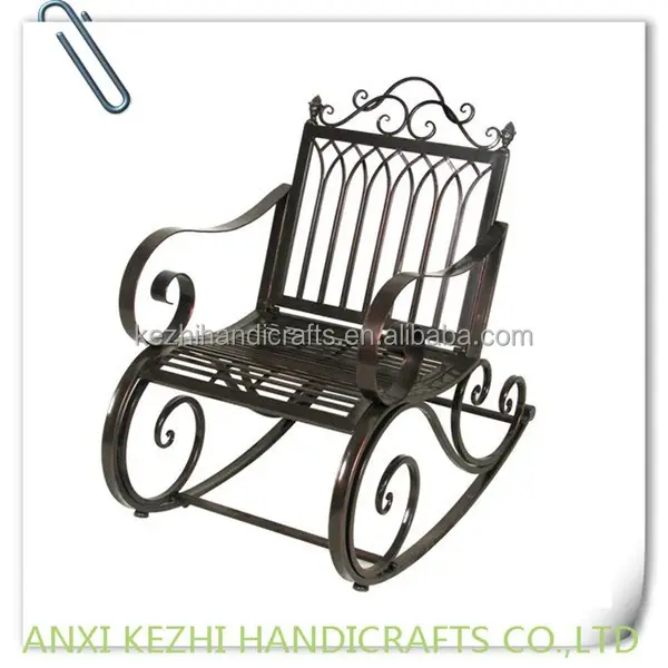 KZ150053 Wrought <span class=keywords><strong>Sắt</strong></span> Cổ Rocking Chair