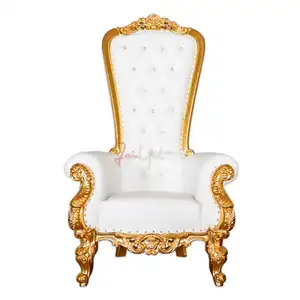 2017 gros Regal Baroque Reine Trône Roi Chaise