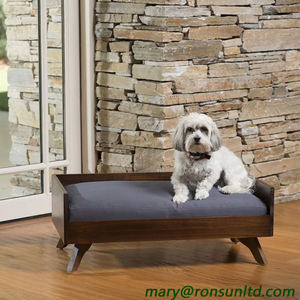 Sofá cama de madera maciza para mascotas, muebles hechos a mano para interiores, con cojín, gran oferta - Product Image 2
