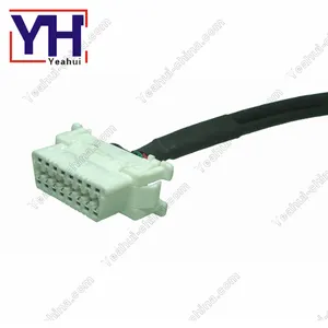 J1962 OBD2 conector con núcleo blanco para comunicación del vehículo del interfaz del explorador