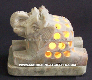 เชิงเทียนหินแกะสลักด้วยมือ - Product Image 1