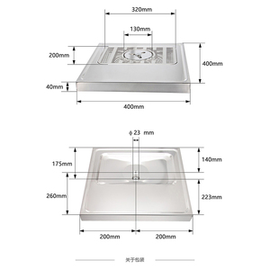 Wholesale 304 Stainless Steel Beer <strong>Drip</strong> <strong>Tray</strong> With Drain for <strong>Bar</strong> Cafe - Product Image 2