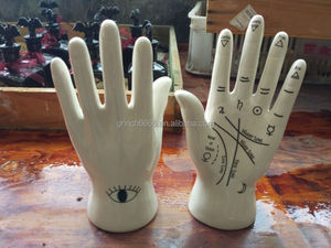 Scultura in Porcellana della Mano per la Palmistry, <span class=keywords><strong>Lettura</strong></span> della Palma e Libretto di Occultismo Wicca - Product Image 3