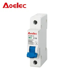 Aoelec AUB1C 4.5kA din 导轨安装迷你断路器/mcb