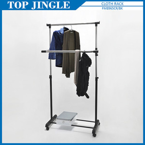 ไม้แขวนเสื้อสีดำแบบขยายได้ทันสมัย - Product Image 3