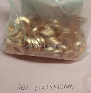 New Diesel Common Rail Injector Copper <strong>Washer</strong>/<strong>Shim</strong> F00VC17505 F00VC17503 OEM - Product Image 2