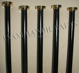 Bastones náuticos para caminar, bastón de madera con mango de brújula de latón - Product Image 1