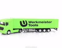 Escala 1: 87,7. 87 pulgadas de largo, mini modelo de camión contenedor herramientas Werkmeister