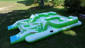 Isla Flotante Inflable Multijugador, Isla Flotante Tropical de Tahití <span class=keywords><strong>en</strong></span> Venta - Product Image 4