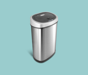 sensor trash bin food waste bin used in kitchen stainless steel material