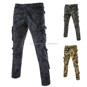 e los pantalones ocasionales del algodón para los hombres <span class=keywords><strong>de</strong></span> camuflaje pantalones <span class=keywords><strong>cargo</strong></span> pantalones largos ocasionales - Product Image 4