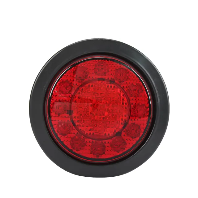 Круглый красный светодиодный задний фонарь для грузовика прицепа