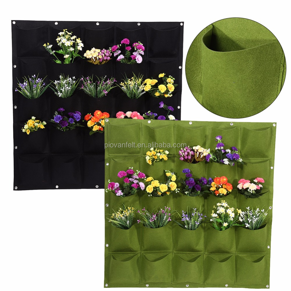 Set di 2 sacchetti per piante da parete, 7 sacchetti per piante da parete, sacchetto per piante verticali, tasca per giardino verticale per balcone | Leroy Merlin
