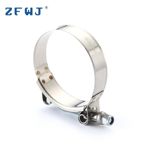 Klem Selang Baut <span class=keywords><strong>T</strong></span> untuk Pipa, Klem Selang Baut <span class=keywords><strong>T</strong></span> Stainless Steel Tugas Berat 66-74Mm Torsi Tinggi