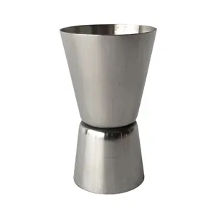 Double Bar Jigger Cocktail Bartender Tools Drink Mixer Stainless Steel Liquor Measuring Cup