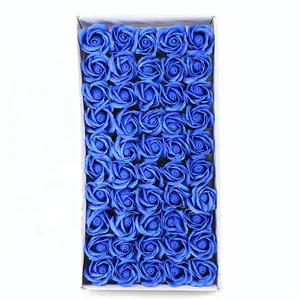 Groothandel Kleurrijke Romantische Decoratieve Rose Zeep 50Pcs Rose Zeep Bloem Zeep Voor Perfecte Verjaardag Valentijnsdag Gift