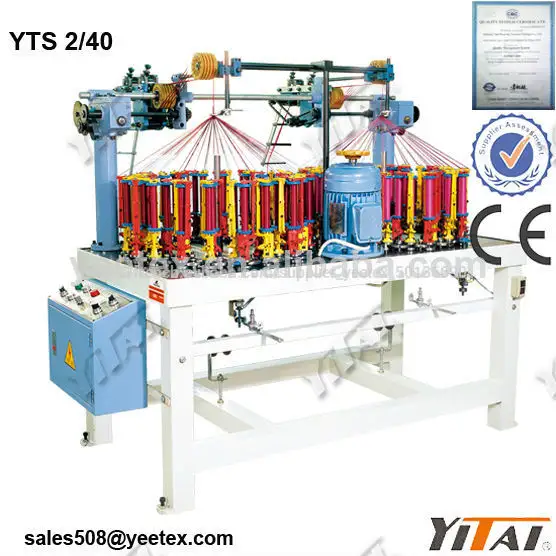 Yts 2/40 haute vitesse machine de tressage de lacets et de cordes