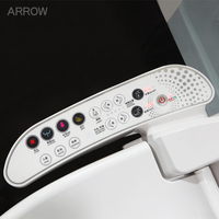 ARROW Couvercle de siège de toilette intelligent, électrique, chauffant instantanément, avec pulvérisation, charnière en acier inoxydable, 220V, moderne, UF Duroplast