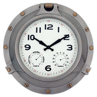 Jam Dinding Analog Quartz Modern 18-Inci Bentuk Lingkaran Jarum Tunggal Tahan Cuaca Plastik RAPITECH CLK149