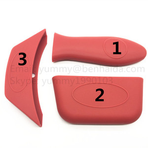 Heat Resistant Non-Slip Silicone <strong>Pan</strong> Handle Pot <strong>Holder</strong>, Silicone Hot Handle <strong>Holder</strong> - Product Image 5