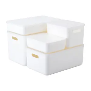 SHIM OYAMA White Stack able Plastic Diverses Aufbewahrung sbox mittlerer Größe mit einem Griff