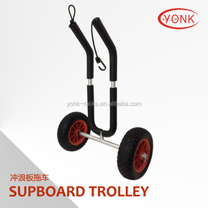 Yonk pliable gain de place Portable chariot de plage chariot de planche de surf chariot de transport