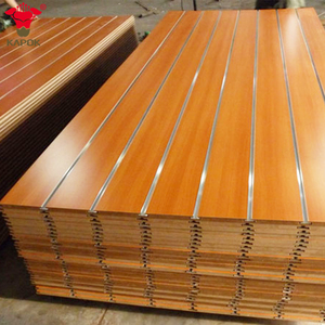 Tấm Mdf Dày 20Mm Thiết Kế Mới PVC Slatwall Panel/Mlelamine MDF Slot Board - Product Image 2