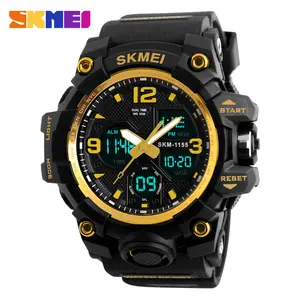 Skmei digital analog watch 1155B japan movement 5 atm automatic watches mens sports men wrist waterproof digital watches