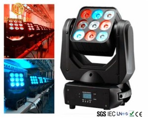 Cabeza movil LED 9pcs 3x3 haz temblar cabeza Matrix - Product Image 4