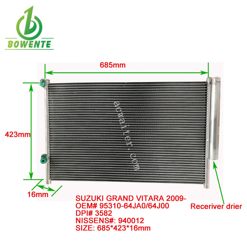 Air Parallel Flow Auto AC Condenser for SUZUKI GRAND VITARA 2009
