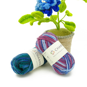 Fil fantaisie 100 % <span class=keywords><strong>laine</strong></span> filée en anneau, certifié Oeko-Tex, très doux, teint, haute résistance pour le tricot à la main – Vente en gros - Product Image 5