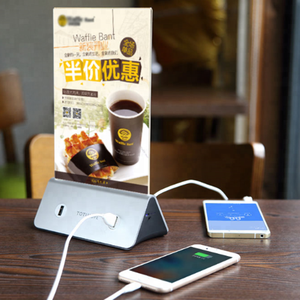Nouveau produit 2024 : Power Bank de table 10000 mAh pour menu de restaurant, station d'alimentation de table - Product Image 4