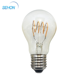 Bombilla <span class=keywords><strong>LED</strong></span> de filamento curvada A60 de <span class=keywords><strong>4W</strong></span>, luz de filamento <span class=keywords><strong>LED</strong></span> en espiral E26 <span class=keywords><strong>E27</strong></span> - Product Image 2