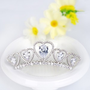 Teemi free shipping wholesale Princess Heart Design hair accessories luxury Cubic bag zircon Rhinestone - Product Image 4