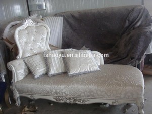 Style européen tissu royale chaise / chaise de salon de style européen / antique chaise longue - Product Image 3