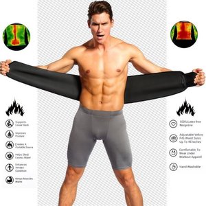 Doppia cinghia vita Trimmer sudore cintura bruciatore grasso dello stomaco gilet da uomo fasciatura avvolgere vita Trainer per donna - Product Image 4