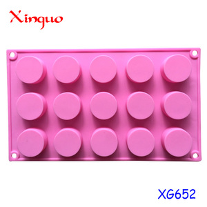 399 stock vassoi per stampi per sapone in <span class=keywords><strong>silicone</strong></span> con 15 fori stampo per cioccolato in <span class=keywords><strong>silicone</strong></span> a cilindro piccolo stampo per torta in <span class=keywords><strong>silicone</strong></span> resina senza bpa - Product Image 5
