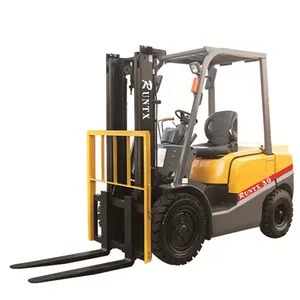 T Type Counterbalanced Forklift 3 Ton 3.5 Ton Diesel Forklift with Hydraulic Control Bucket